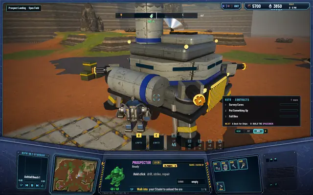 Before: the contract panel at its old height