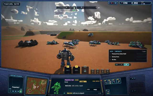 Shardlings lingering around an ore deposit while the Prospector watches