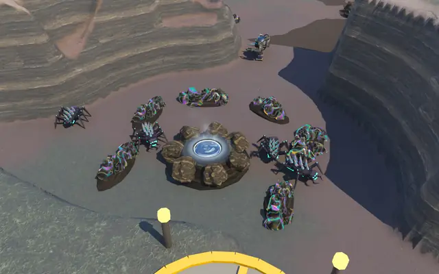 Shardlings on the prize: rich deposits in a ring round an MH well at the junction